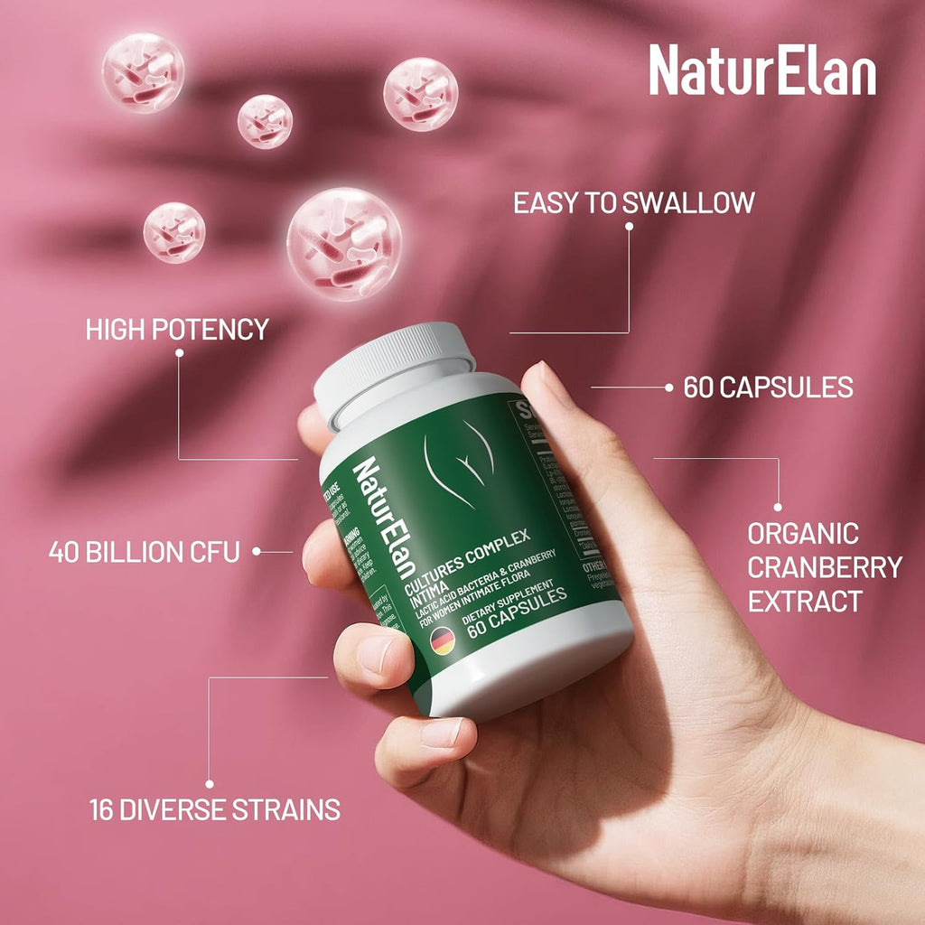 Probiotics for Women, 16 Strains with Cranberry Powder for Digestive, Vaginal&Immune Health Support, 40 Billion CFU, Vaginal Probiotics for Women pH Balance & UTI, Support Vaginal Odor & Flora, 60 CT
