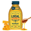 Local Hive Midwest Raw & Unfiltered – 16 oz | 100% Pure U.S. Honey | Natural Sweetener Sourced from American Bees & Beekeepers | Light, Refreshing Flavor | Ideal for Tea, Baking & Cooking
