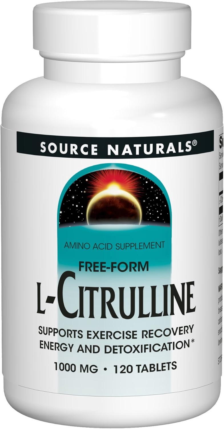 Source Naturals L-Citrulline 1000mg - Nitric Oxcide Booster - 120 Tablets