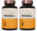 Live Conscious Joint Health Supplement - MoveWell Plus Antarctic Krill Oil, Natural Astaxanthin and Hyaluronic Acid | Outperforms Glucosamine (2 Pack)
