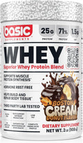 Whey Protein Powder, 25g Protein, Complete Amino Acid Profile, Gluten-Free, Low Fat, RBST-Free, Supports Muscle Recovery & Antibody Health (2 Pound, Boston Cream Donut)