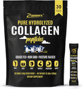 Premium Collagen Peptides Powder, 30 Sticks Travel Packets(Type I, III), Unflavored Collagen Protein Powder to Go, Hydrolyzed Collagen Peptides for Skin Hair Nail Joint, 10g per Serving, Paleo & Keto