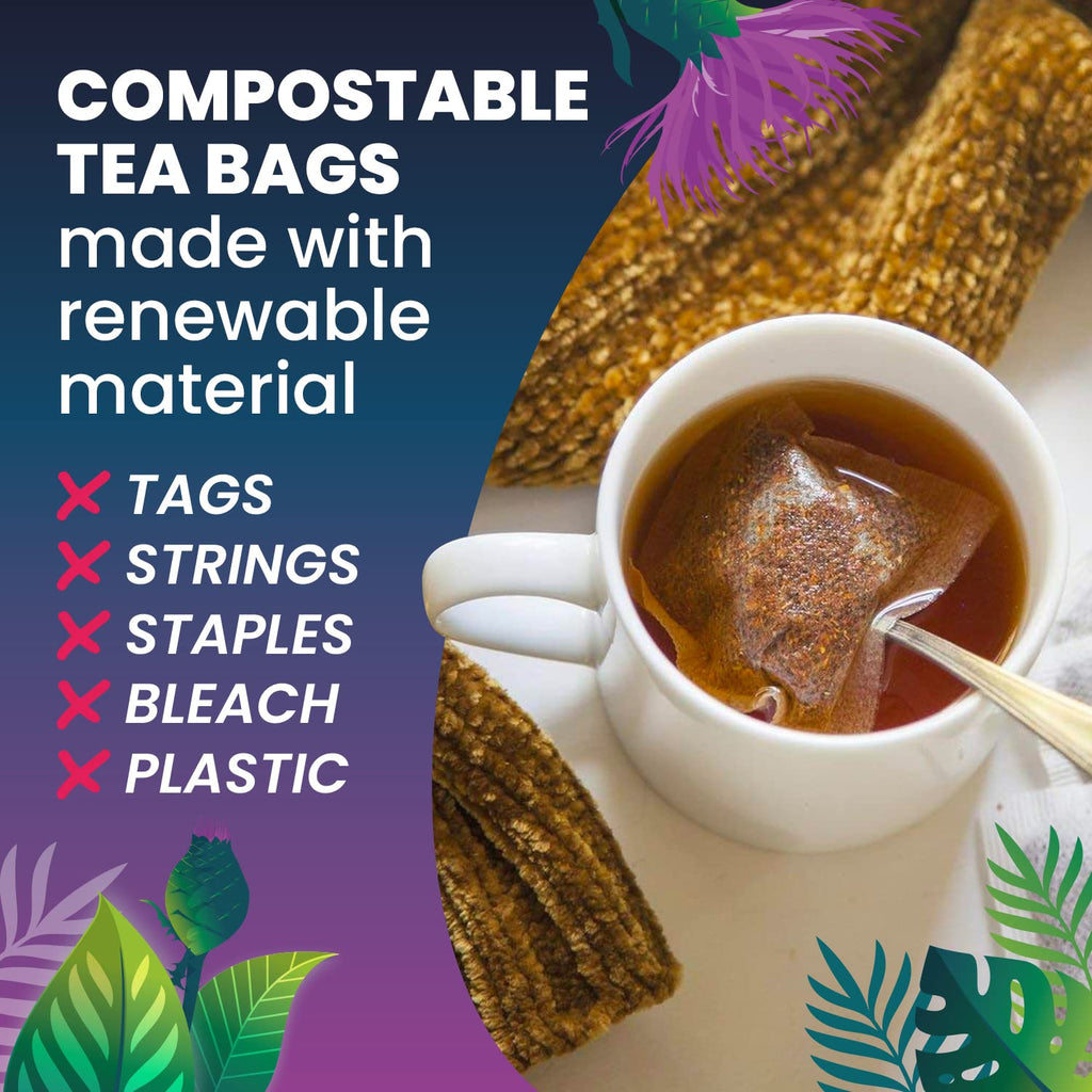 Organic Milk Thistle Tea-100 Tea Bags | Organic Herbal Tea From Single Origin | Eco-Friendly Tea Bags | Non-GMO Caffeine Free Tea With Zero Sugar | Cederberg Tea Company