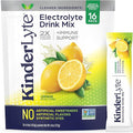 Kinderlyte Electrolyte Powder for Kids and Adults - Drink Mix Hydration Packets (Lemonade, 16 Count), No Artificial Sweeteners or Flavors, No Synthetic Dyes, Vegan, Non-GMO, Gluten-Free
