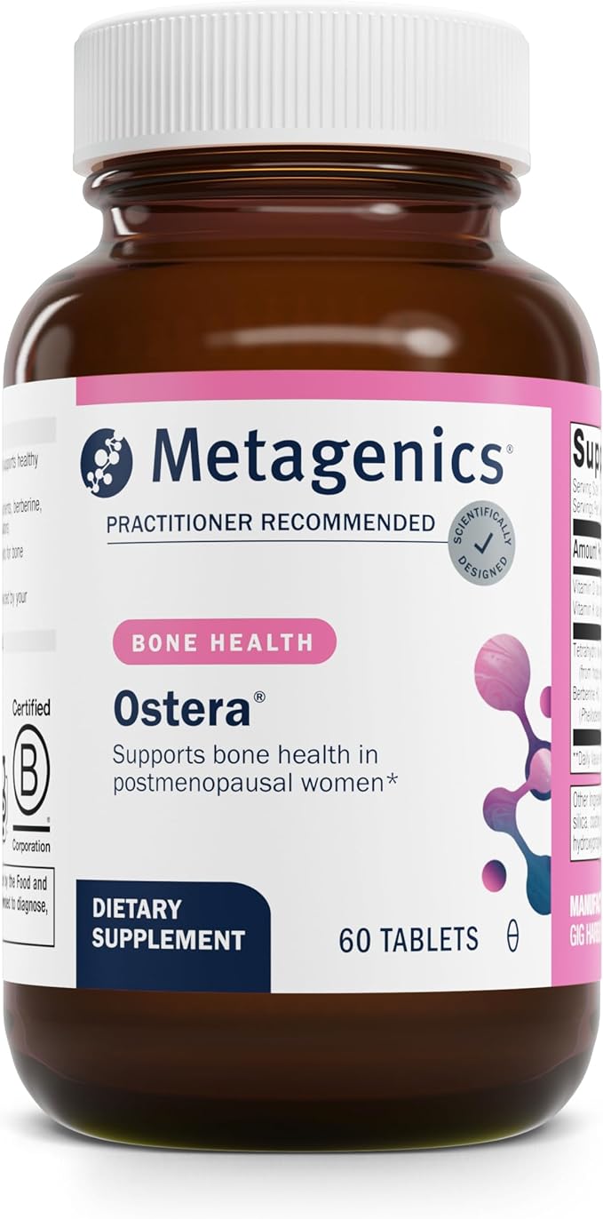 Metagenics Ostera Supplement with Vitamin D, K and Berberine to Promote Healthy Bone Remodeling in Postmenopausal Women - 60 Tablets
