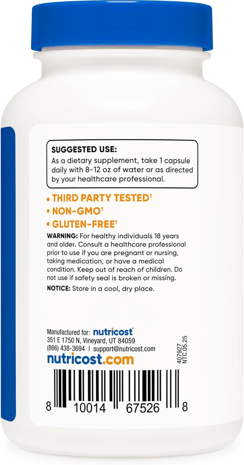 Nutricost Biotin (Vitamin B7) 10,000mcg (10mg) Vitamin Supplement, 240 Capsules - Vegetarian, Gluten Free, Quick Release, Non-GMO (Pack of 2)