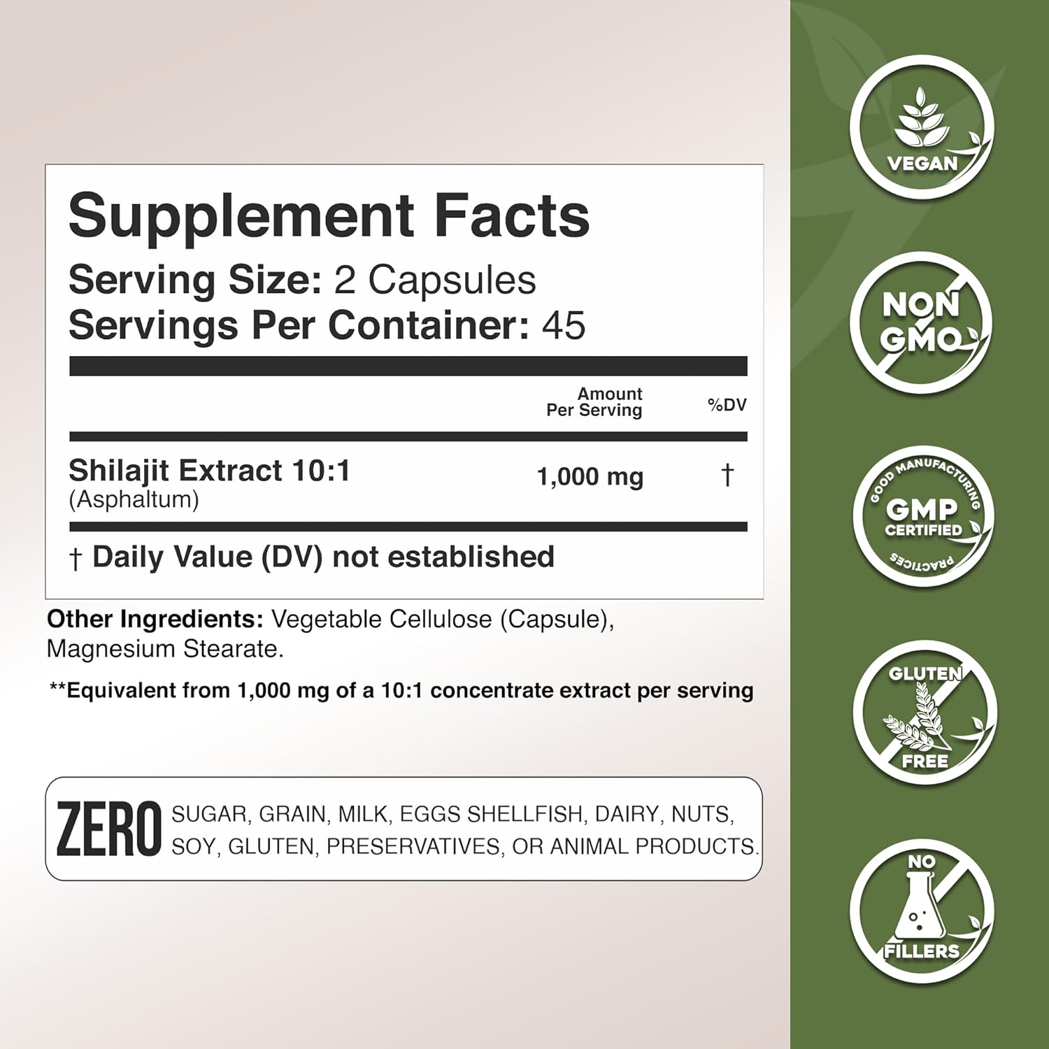 Gade Nutrition Pure Shilajit Capsules | Himalayan Shilajit with Fulvic Acid and Essential Minerals to Combat Fatigue | Veggie Capsules | Made in USA