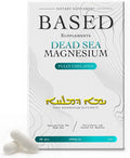 Based Dead Sea Magnesium | Pure Magnesium Glycinate | Support Stress Relief, Sleep, Heart Health, Nerves, Muscles, and Metabolism | 60 Capsules