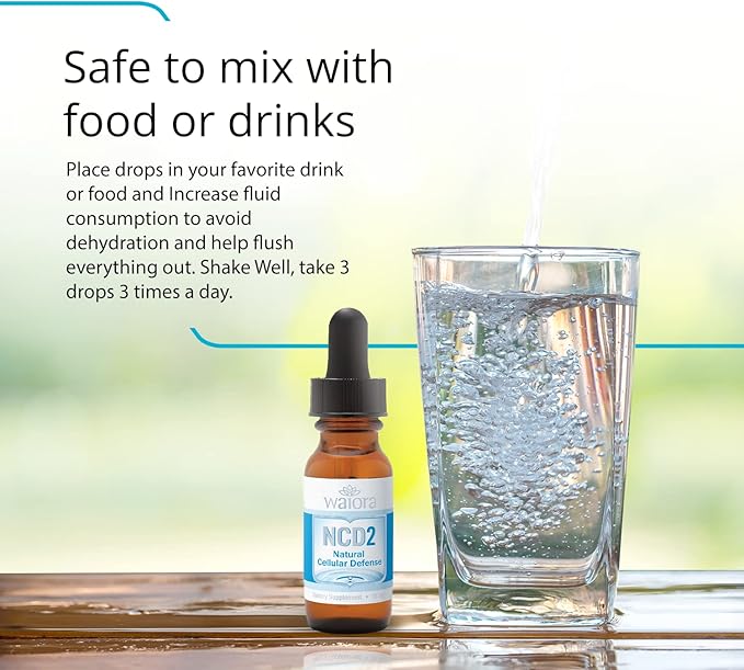 Waiora NCD2 Liquid Mineral Supplement, Advanced Cellular Support Formula, Daily Digestive & Detox, Immune, pH Balance, Cleansing; Easy-to-Use Drops (Three .5 oz Bottles, 270 serv)