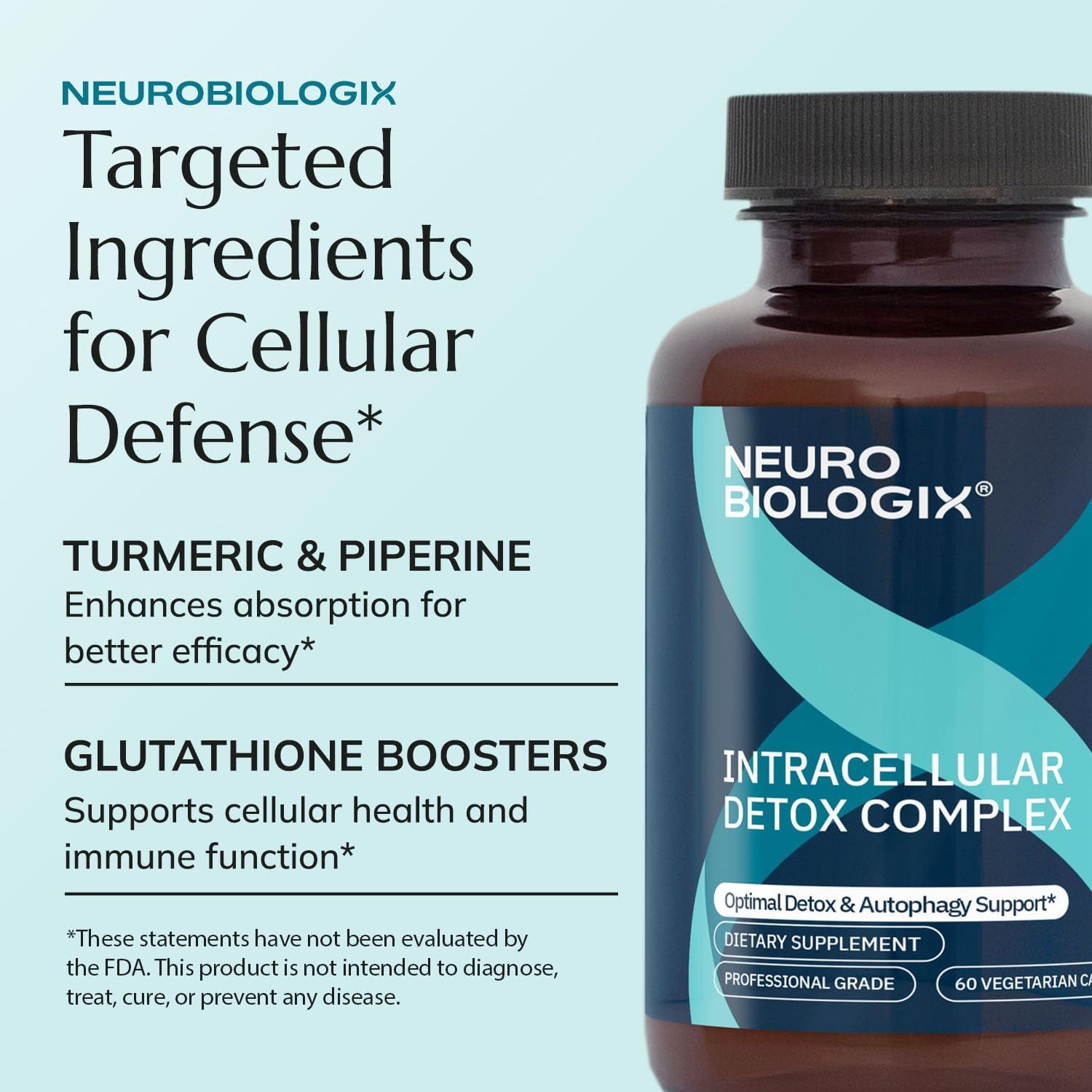 NAS Enhancer - Advanced Antioxidant & Energy Supplement – Supports Cellular Detox & Defense, Metabolic Balance & Longevity with NRF2 Activator, Turmeric, Piperine & Glutathione - 60 Veg Capsules