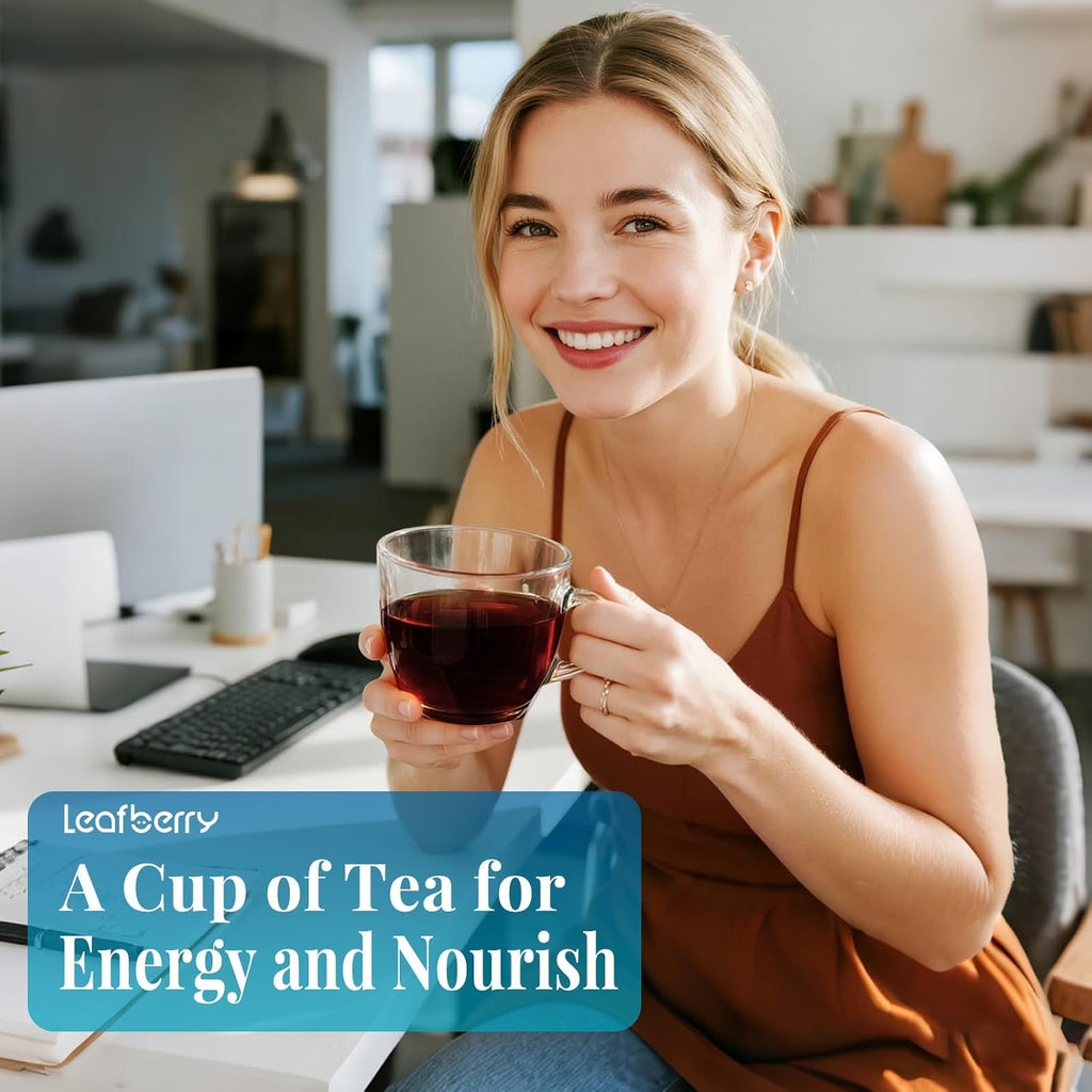 Five Noir Herbal Tea Bag for Immunity Energy, Five Treasure Tea Kidney Teas, Leafberry Wellness Functional Herbal Tea Hair Growth Rejuvenates Natural Black Rice Beans Mulberries Gift Box 10 Bags