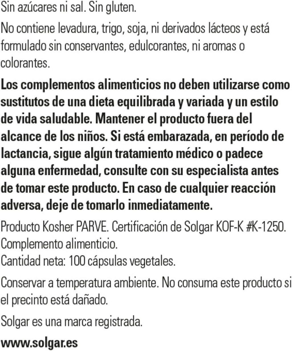 Solgar Vitamin C 500 mg, 100 Vegetable Capsules - Antioxidant & Immune Support - Overall Health - Supports Healthy Skin & Joints - Non GMO, Vegan, Gluten Free, Kosher - 100 Servings
