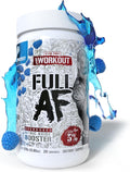 5% Nutrition FullAF Pre-Workout | Stim-Free with Massive Pumps | L-Citrulline, L-Taurine, Nitrosigine, GlycerSize | 13.05 oz (Blue Raspberry)