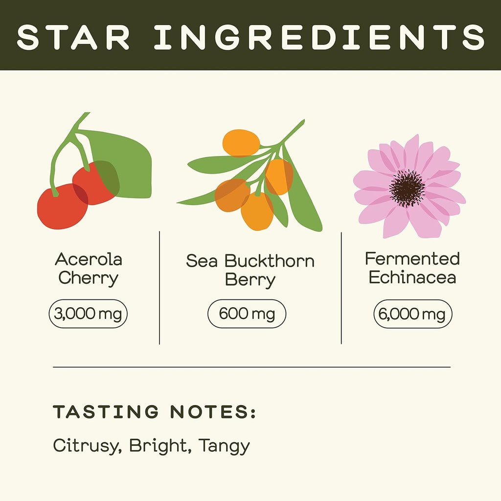 Greenhouse Juice Organic Farma-C+ Wellness Shots Vitamin C Immune Shot Cold-Pressed with Orange, Acerola Cherry, Sea Buckthorn Berry and Fermented Echinacea | Vegan & Gluten-Free (2 Oz, Pack of 12)