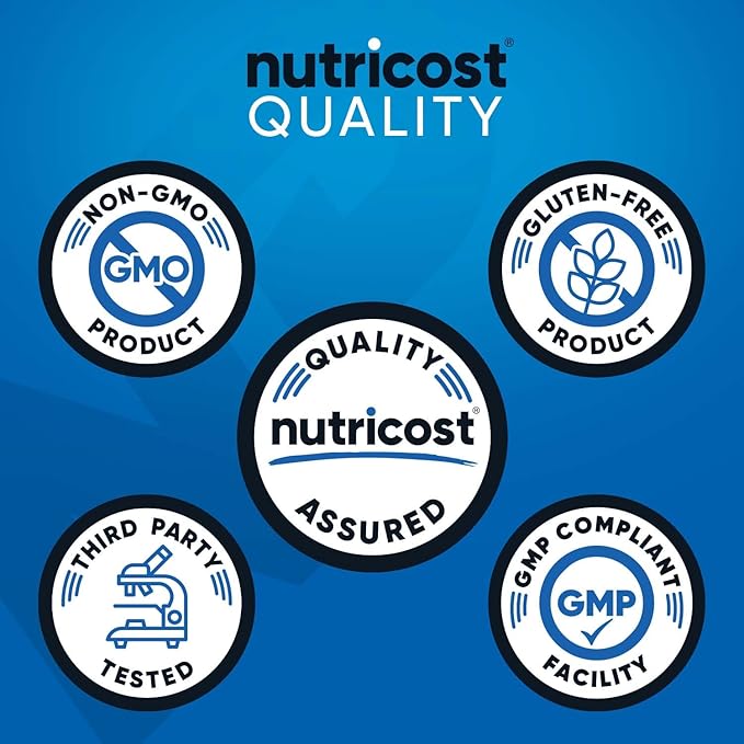 Nutricost BCAA 1000mg, 500 Capsules (250 Serv), 2:1:1 Branched Chain Amino Acids (500mg of L-Leucine, 250mg of L-Isoleucine and L-Valine) (2 Bottles)