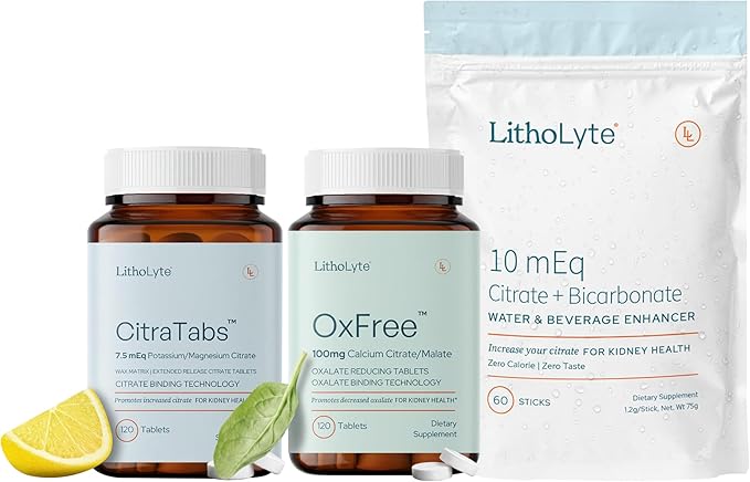 Ultimate Kidney Protection Bundle: 10mEq + CitraTabs® + OxFree® for Comprehensive Support and Balance - Science-Based Support Beyond Cleanse, Detox, or Stone Breaker Supplements
