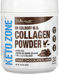 Dr. Colbert, MD Hydrolyzed Collagen Powder | Chocolate Flavor | by Divine Health | Type I, II, III Chicken & Marine Collagen | Keto Zone | Support Hair, Skin, Nails & Joints | 630g | 30 Servings