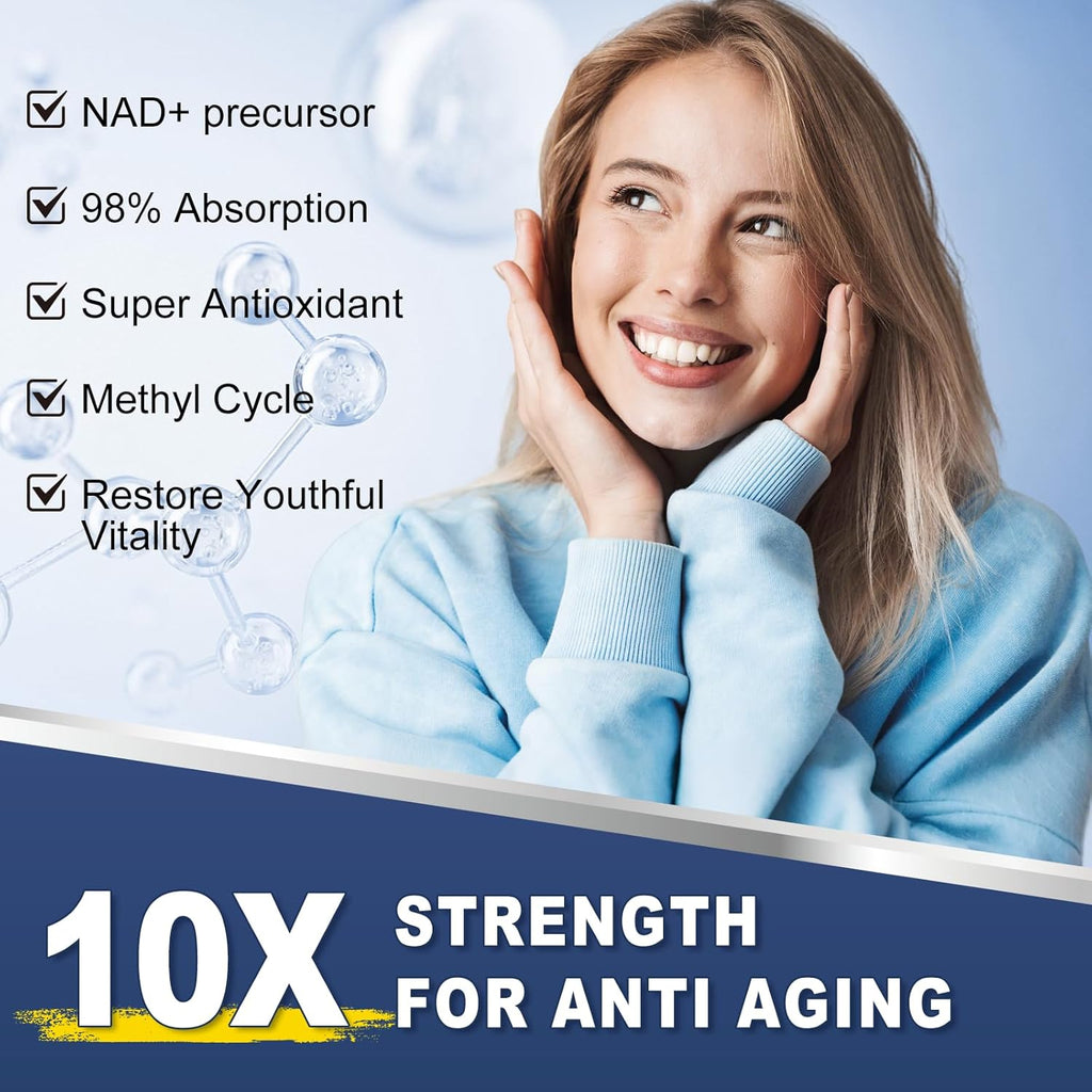 NAD Supplement Softgels 1700mg, Nad Supplements for Women & Men with Nicotinamide Riboside Quercetin Phytosome, Trans Resveratrol & TMG, Boost NAD Energy Anti-Aging Support 360-Count, 180 Days Supply