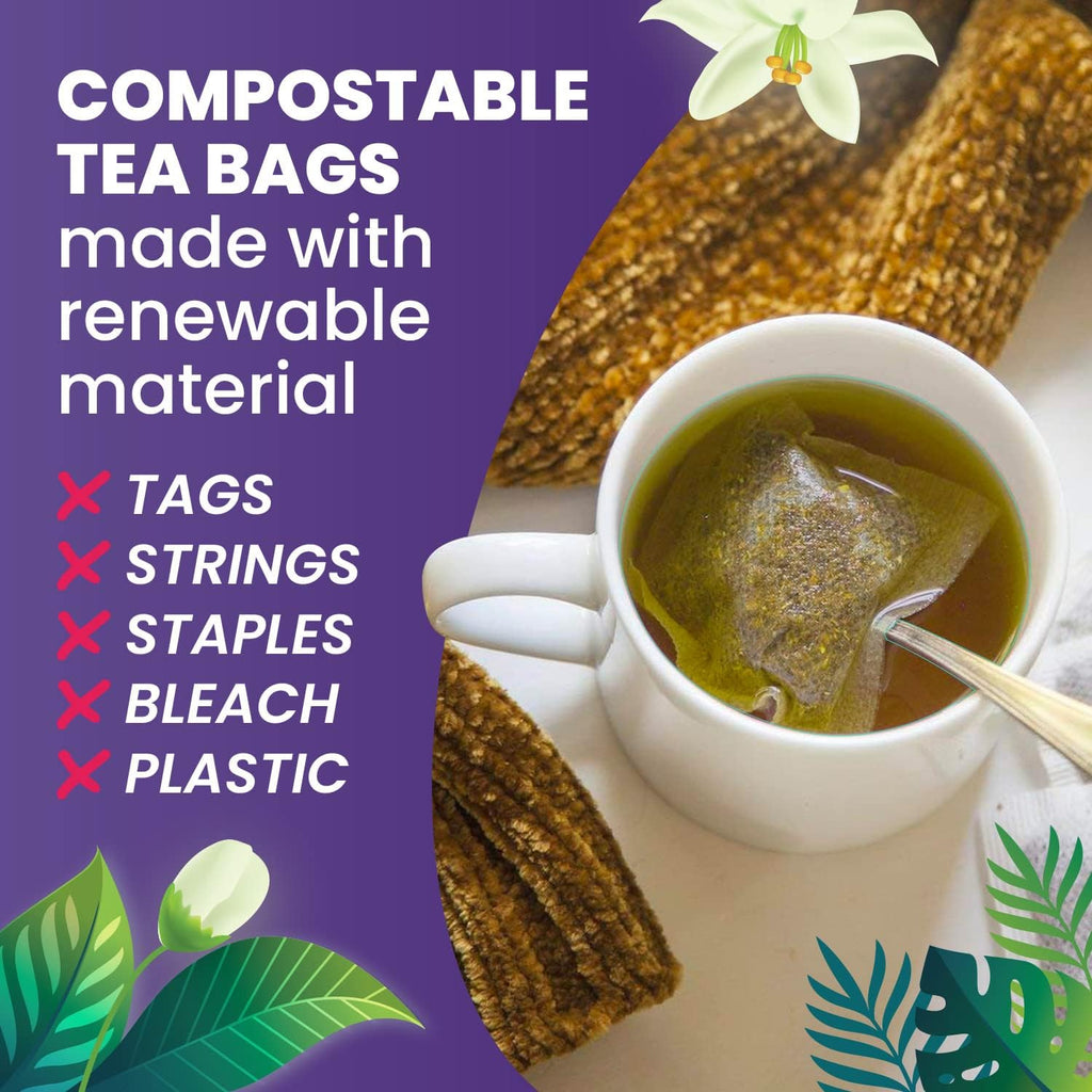 Cederberg Tea Company Organic Moringa Tea — 30 Tea Bags | Organic Herbal Tea From Single Origin | Eco-Friendly Tea Bags | Non-GMO Caffeine Free Tea With Zero Sugar