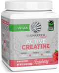 Creatine Monohydrate Powder Micronized PreWorkout Recovery Supplement | Support Muscle Building Strength Training Cognition | Vegan & Keto Friendly Easily Mixes (50 Servings) Raspberry Flavored
