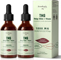TMG Supplements 1000MG Liquid - 16-in-1 Trimethylglycine for Liver, Energy & Methylation Support - w/Ginkgo Biloba & Vitamins - Vegan High Absorption - Strawberry Flavor 1 Fl.Oz (2 Pack)