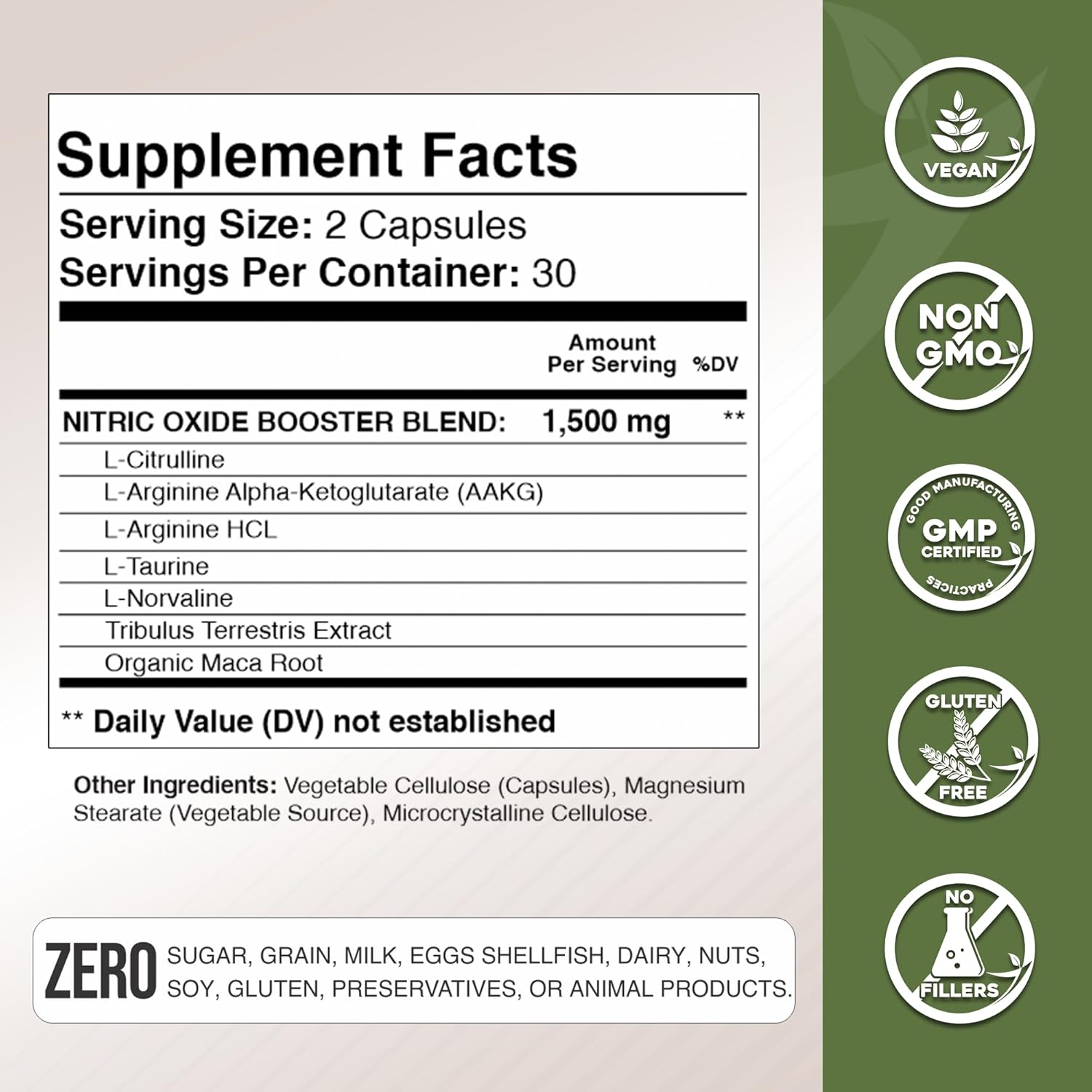 Gade Nutrition Nitric Oxide Supplement - L Arginine Capsules – Helps to Improve Energy, Endurance & Performance - Pre Workout - Muscle Builder - with All Essential Amino Acid and Maca Root