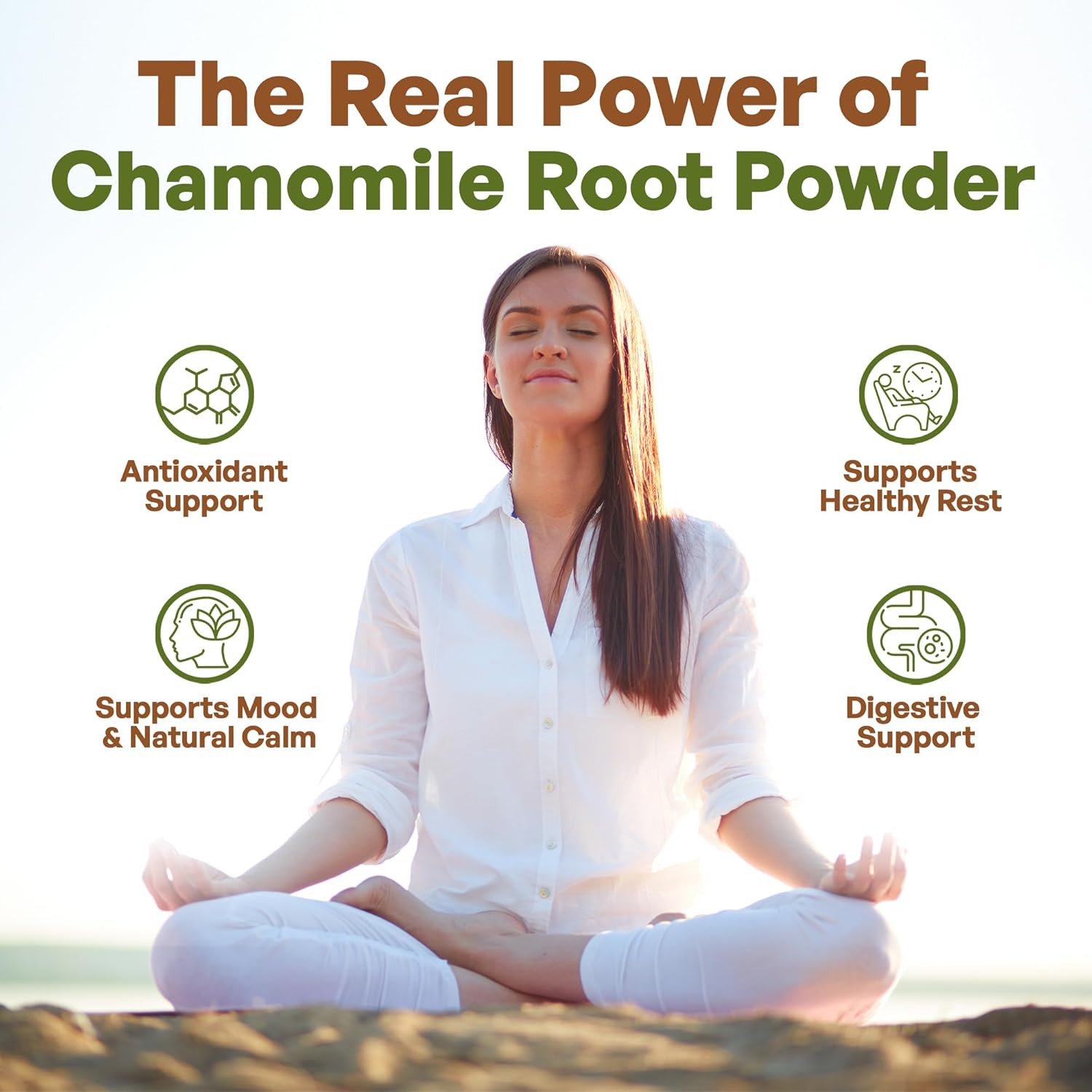 Go Nutra Chamomile Extract Powder 10:1 Strength Apigenin Supplement 8 oz. Herbal Extract