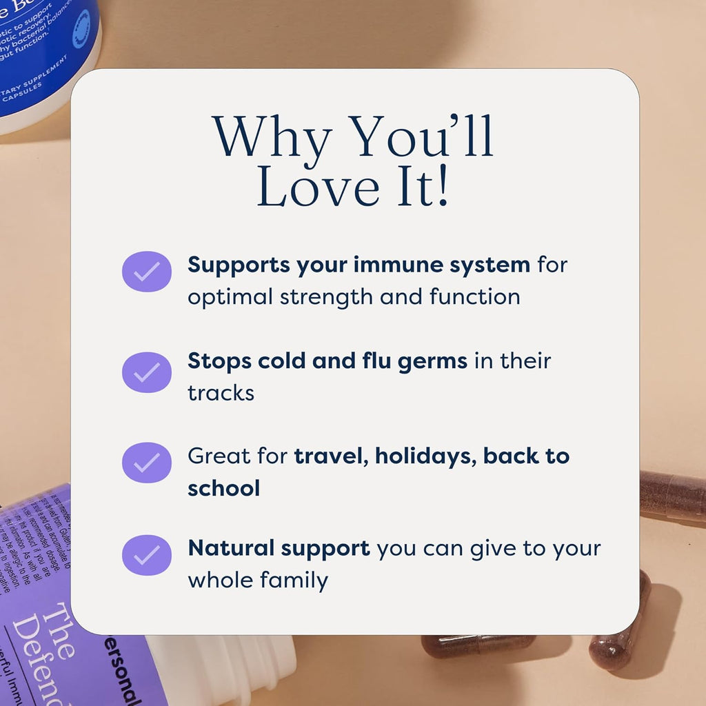 The Defender - Powerful Immune Defense with Vitamin A, C, and Botanical Extracts Elderberry, Echinacea, and More for Boosting Immune System with Natural Ingredients