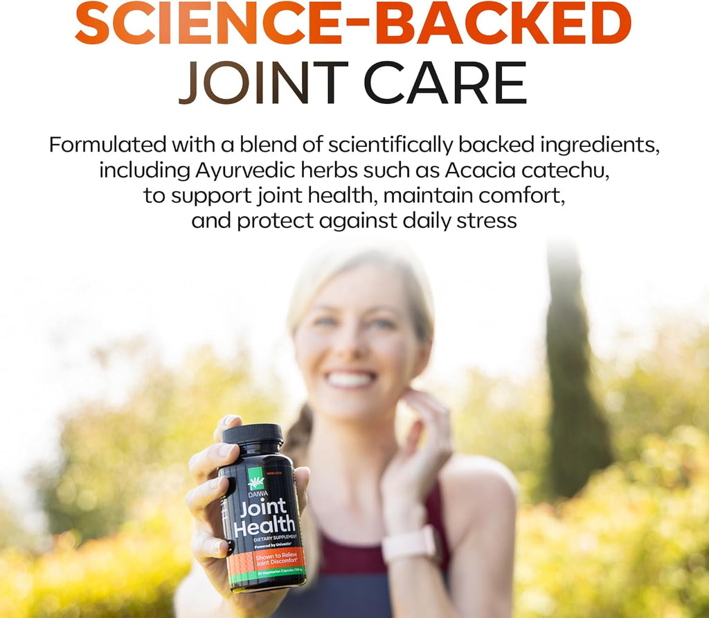 Daiwa Joint Health - Tendon and Ligament Supplements with Chinese Skullcap and Acacia Catechu - Traditional Plant-Based Formula for Active Lifestyles - Non-GMO, 30 Vegetarian Capsules