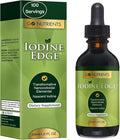 Go Nutrients Iodine Edge – Organic Nascent Iodine Liquid Supplement for Thyroid Support, Energy, Immune & Cognitive Health – High Absorption Drops - Natural Tincture for Women & Men – 1 oz