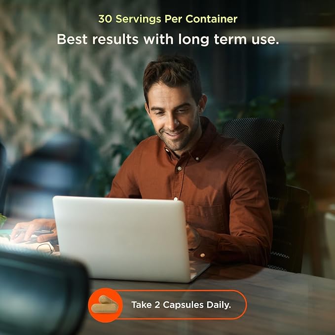 The Genius Brand Genius Eternal - Cellular Repair Supplement for Daily Clarity - Supports Brain Health, Endurance, Energy, Focus, Memory & Vitality - Non-GMO - 60 Veggie Capsules