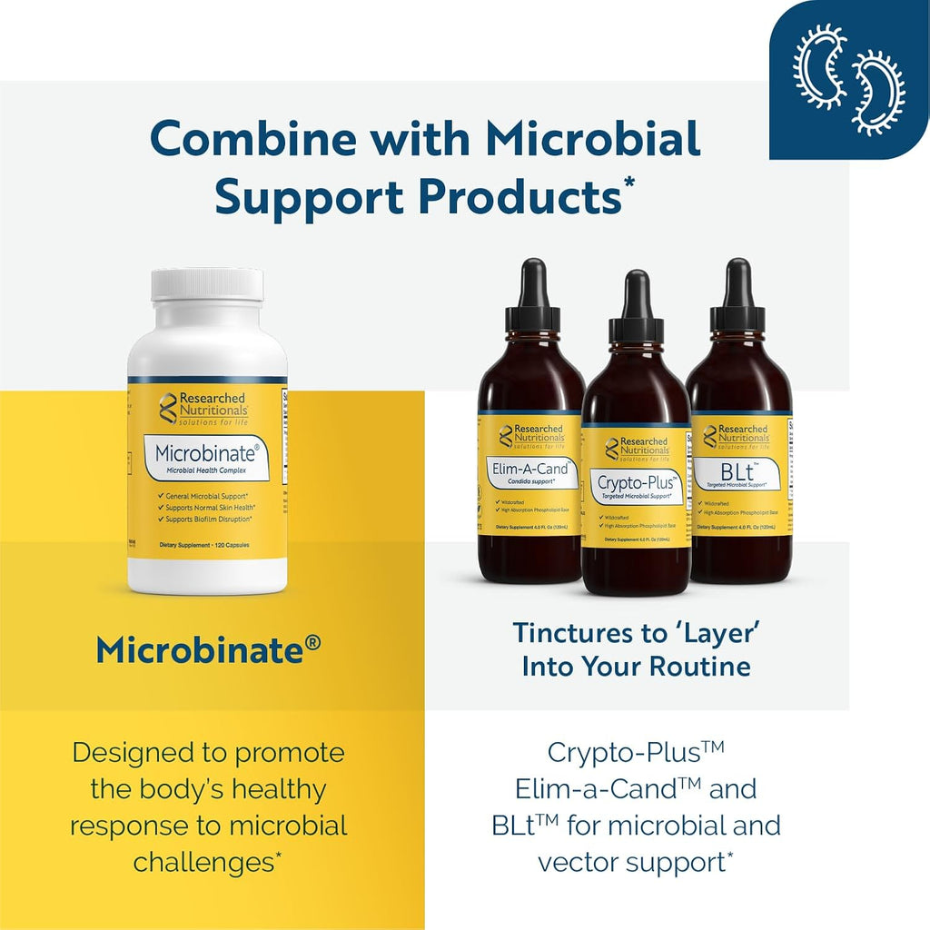 Researched Nutritionals BioDisrupt - Disrupt Biofilm Matrices - Clinically Researched Formula with EnzymesDisrupt Enzyme Blend, Cranberry Extract & N-Acetyl Cysteine (120 Capsules)