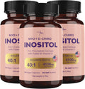 Premium Inositol Supplement 3x Bundle - Myo-Inositol & D-Chiro Inositol Supplement for Women 4100mg (40:1 Ratio) – 9-in-1 Hormonal & Metabolic Support with Folate, Vitamin B6, B12, D3, Zinc & Chromium