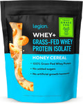 LEGION Whey+ Protein Whey Isolate from Grass Fed Cows - Whey Protein Isolate Powder Low Calorie, Non-GMO, Sugar Free, Lactose and Gluten Free, All Natural Protein Powder for Men & Women, 30 Servings