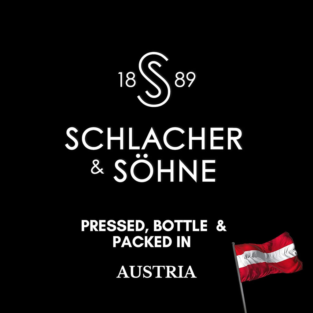 Schlacher & Söhne Styrian Pumpkin Seed Oil: 100% Pure, Cold Pressed, Non GMO, Gluten Free, Vegan, May Helps in Hair Growth, Made in Austria - 100 ml, 3.3 FL OZ (2 Pack)