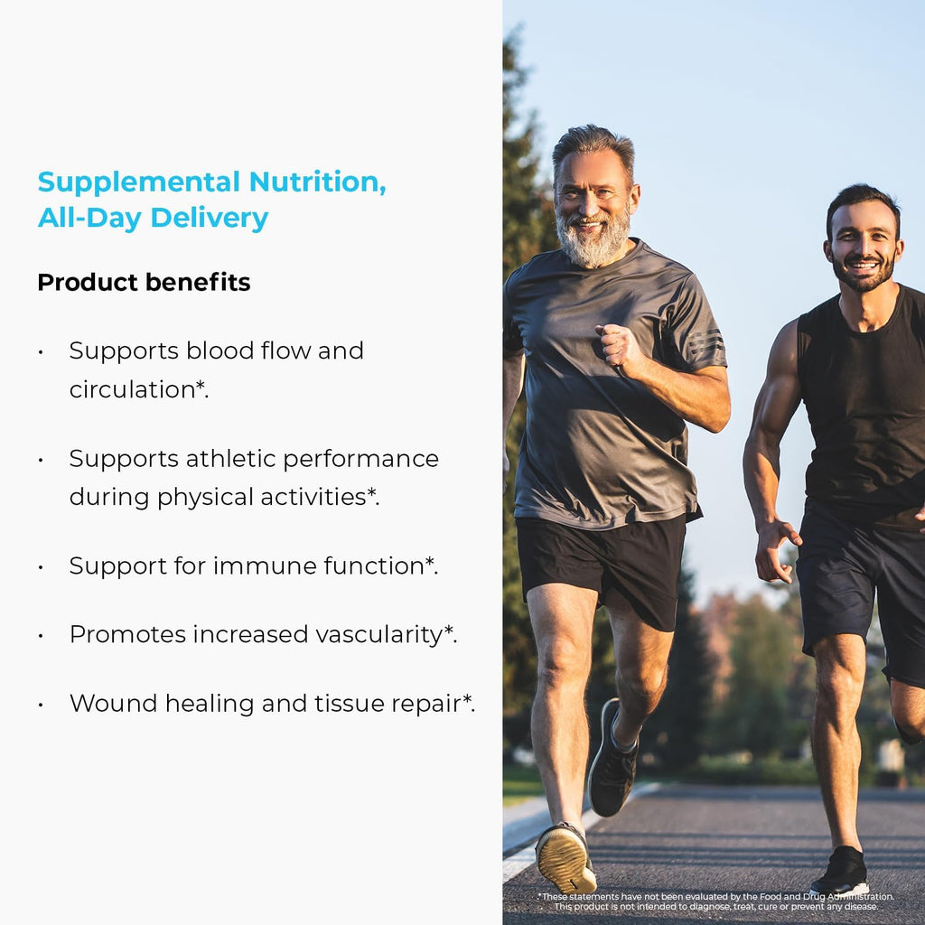 Endur L-Arginine, Healthy Blood Flow & Heart Function Supplement, Supports Exercise Performance & Immune Health, Gluten Free, 350mg (400 Tablets)