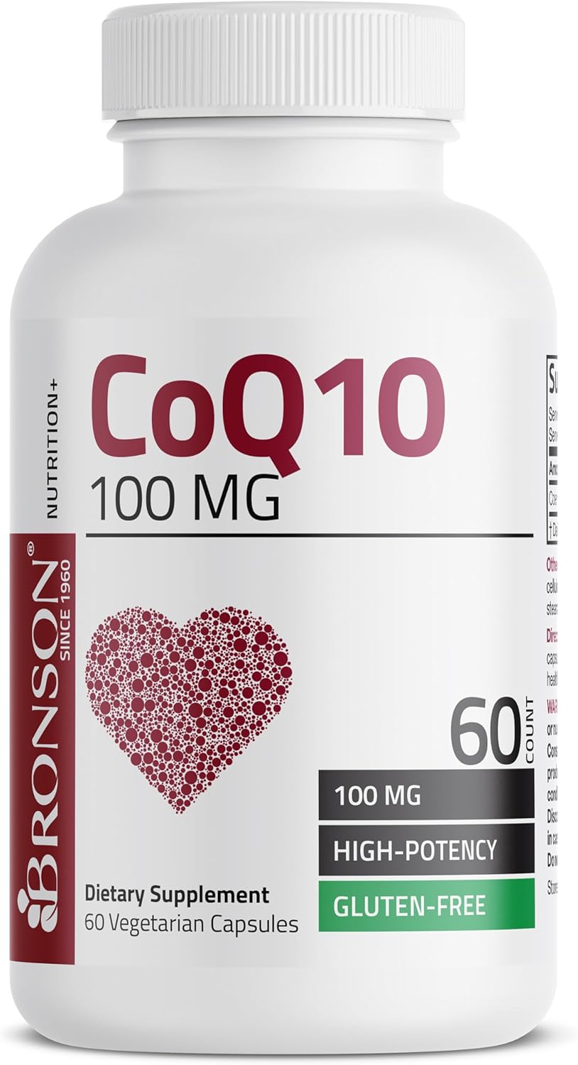 Bronson CoQ10 100 MG High Potency Cellular Energy Production, 60 Vegetarian Capsules