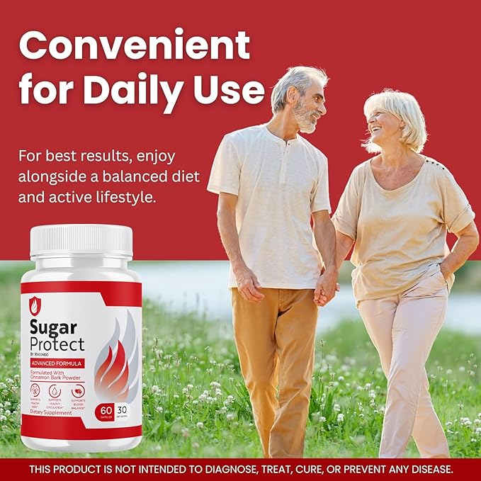 (2 Pack) SugarProtect Capsules - Official Sugar Protect Advanced Formula Balance Support Supplement Premium All Natural Multivitamin for Overall Health & Wellness, 120 Capsules for 2 Months
