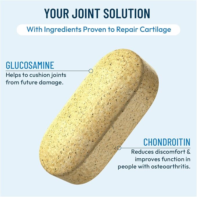 Advanced Bone & Joint Support Supplement | Promotes Healthy Joint Function & Relief from Joint Discomfort | Enhance Cartilage Flexibility & Range of Motion - 120 Count (Pack of 1)