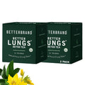 Betterbrand Mullein Tea Bags for Lung Detox - Respiratory Support with Thyme, Elderberry, Ginseng, Ginger, Caffeine Free Herbal Blend - 15 Tea Bags (Pack of 2)