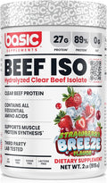 Hydrolyzed Clear Beef Isolate Protein Powder, 27g Protein, 9 Essential Amino Acids, Gluten-Free, Fat-Free, Sugar-Free, Dairy-Free, Lactose-Free, Supports Muscle Protein Synthesis
