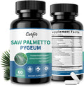 Saw Palmetto for Men 500mg - Prostate Health Supplements for Men DHT Blocker with Pumpkin Seed Oill, Pygeum - Urinary Health and Hair Support, 60 Count