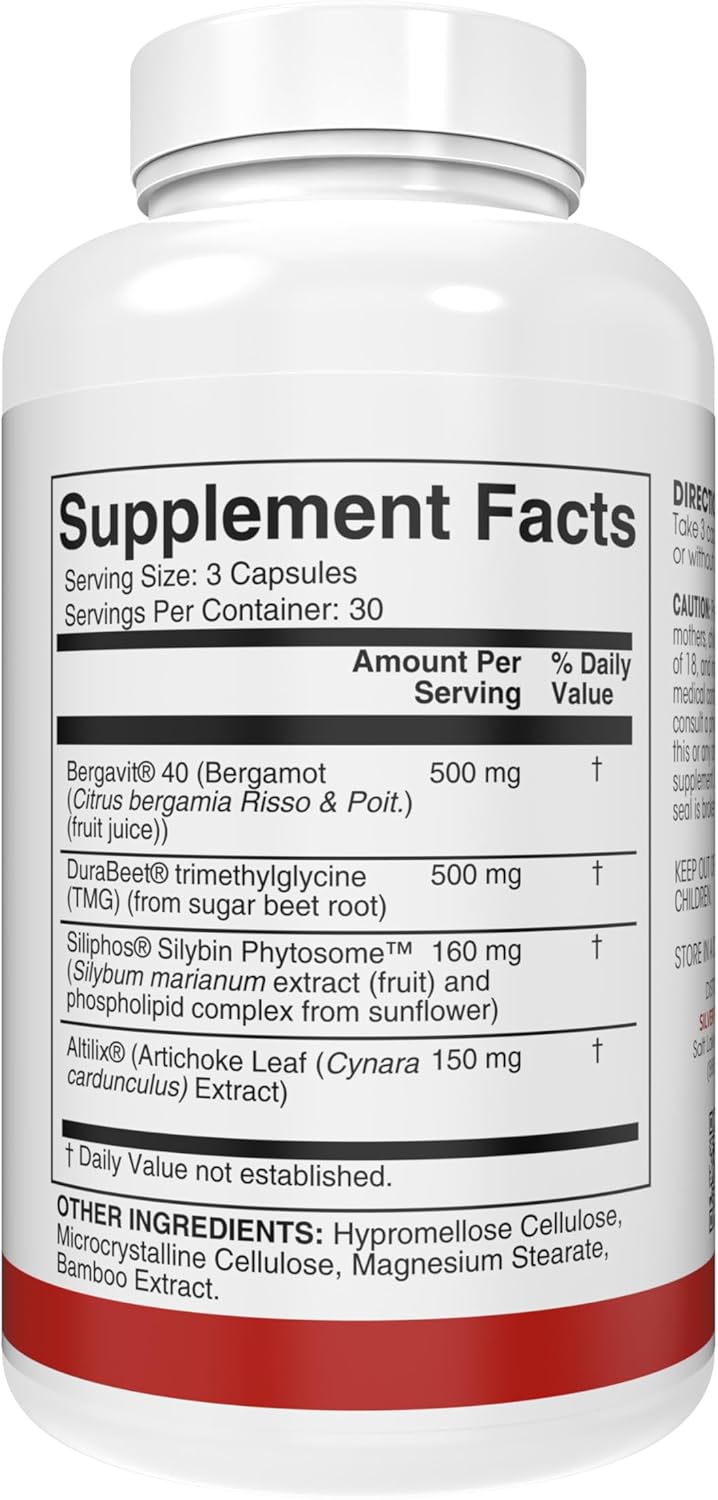 Silver Fern Brand Liver Complex Supplement (2 Pack) – with Milk Thistle, Beet Root, Bergavit®, & Artichoke Extract – Daily Liver Support – 90 Vegetarian Capsules