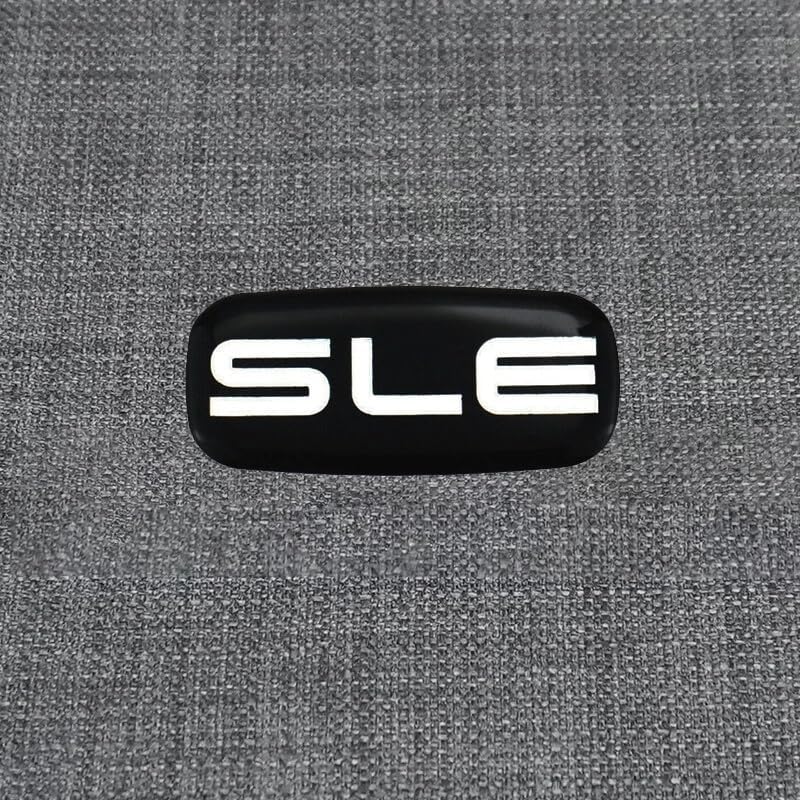 Pair Set SLE Emblems 3D Nameplate Sticker Badge Compatible with Sierra Suburban Yukon 1500 2500 3500 15036134 (Chrome)