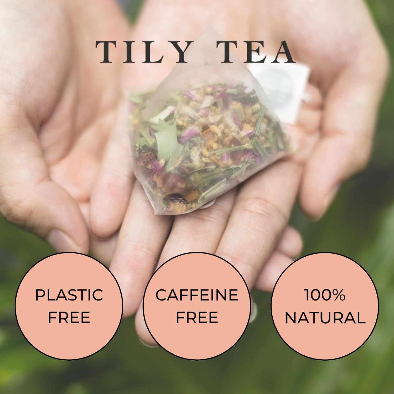 Tily Tea Radiant Glow Herbal Tea - Natural Caffeine-Free Herbal Tea - 10 Plastic-Free Teabags