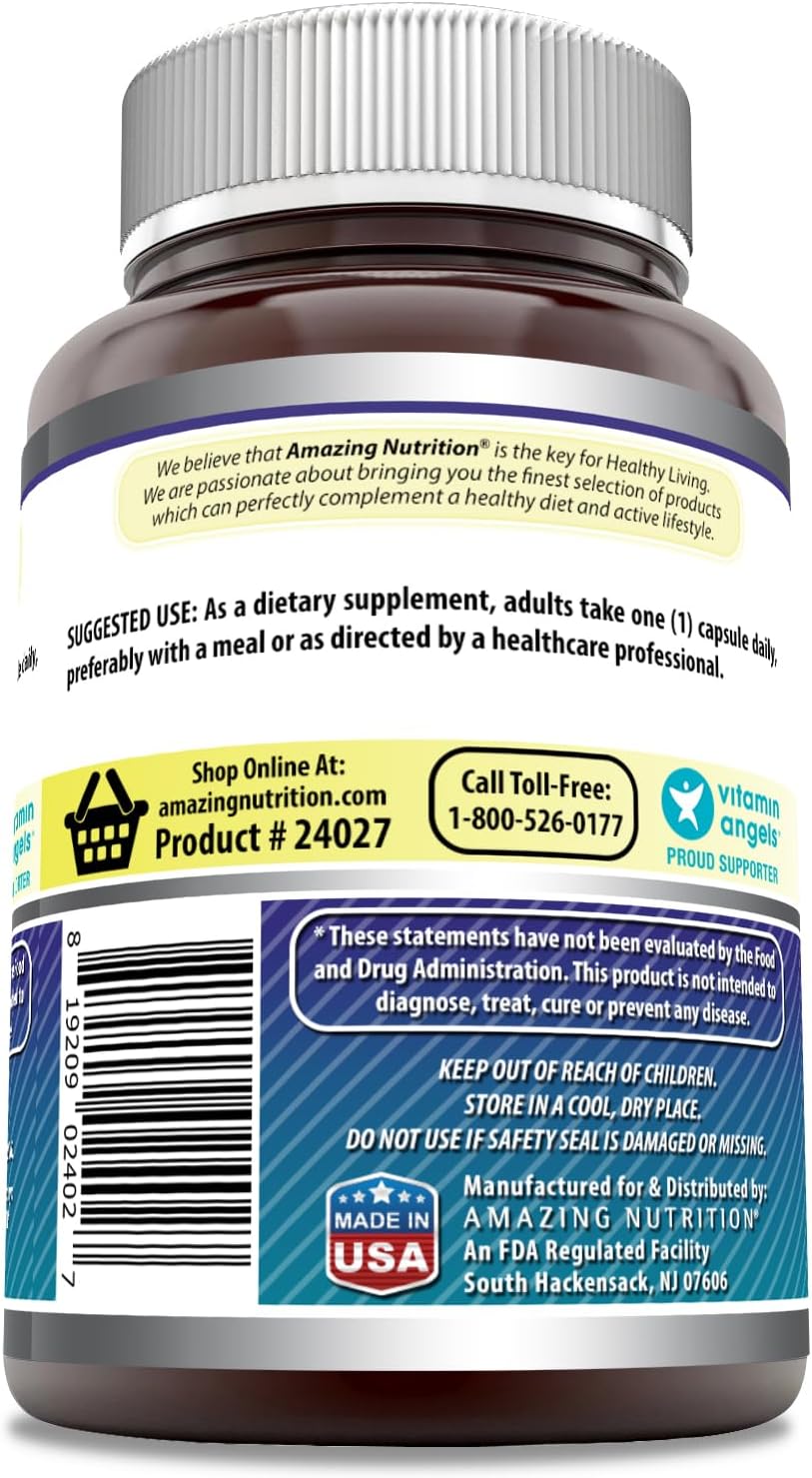 Amazing Formulas Citicoline 250 Mg | Capsules Supplement | Non-GMO | Gluten Free | Made in USA (240 Count)