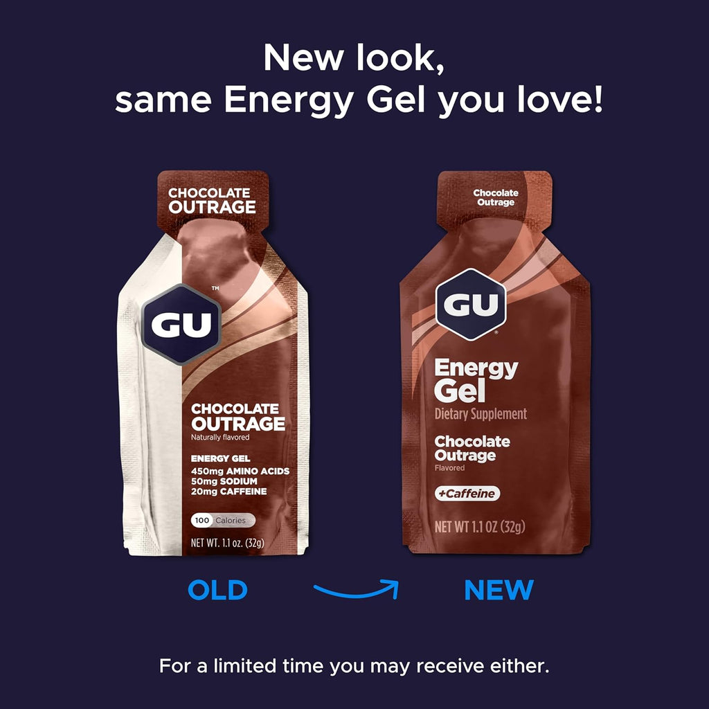 GU Energy Original Sports Nutrition Energy Gel, Vegan, Gluten-Free, Kosher, and Dairy-Free On-the-Go Energy for Any Workout, 24-Count, Assorted Flavors