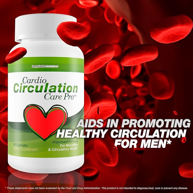 Cardio Circulation Care Pro - Our Best Circulation Support Supplement - Natural Blood Circulation Supplements To Improve Blood Flow Care - Healthy Cardio Care Pressure Supplement - Vitamin Blood Flow