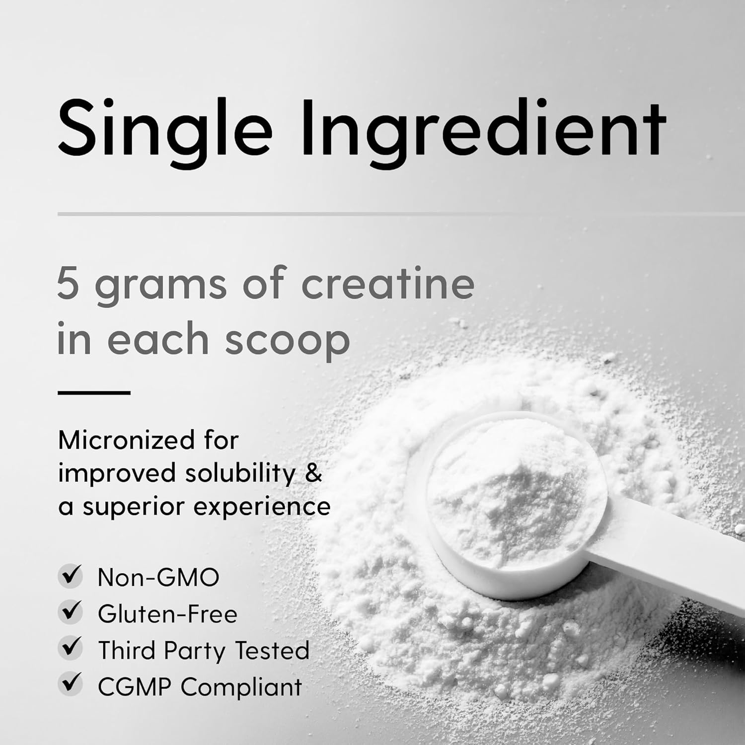 HEARTHY FOODS Creatine Monohydrate Micronized Powder 500G - 100 Servings, 5000mg Per Serving (5g) - 17.64 Oz for Men & Women Muscle Growth & Recovery - UNFLAVORED
