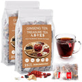 Ginseng Ten Treasure Tea, Natural Chinese Herbal Kidney Cleanse Detox Tea Support Liver & Kidneys Health for Men Women, No Additives, Caffeine Free, 10 Premium Ingredients Blend（50 Bags/2 Pack)